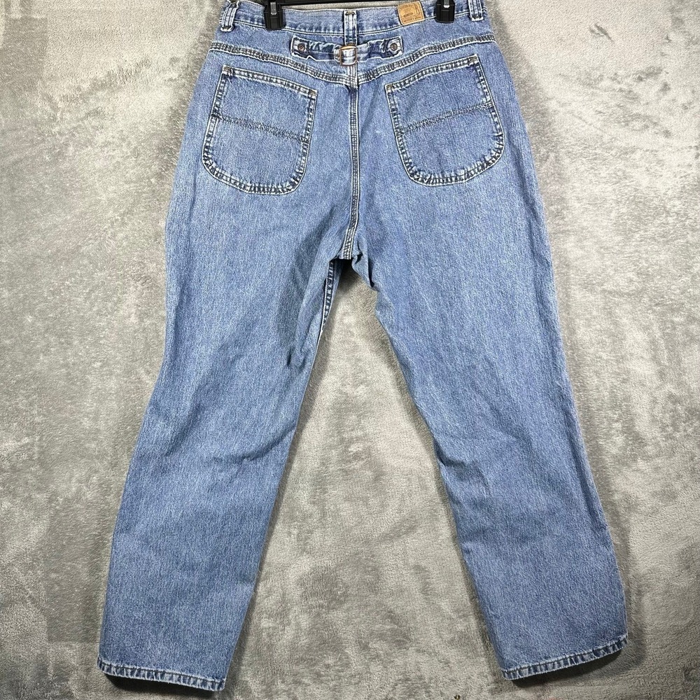 VINTAGE Riders Jeans Men 32x29 Blue Cinch Back Relaxed Straight Denim High Rise - Picture 7 of 7